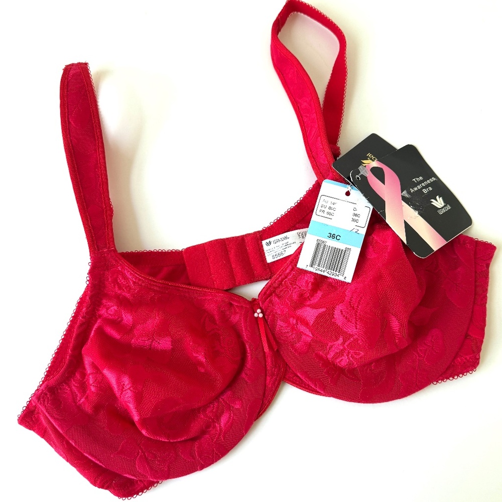 Wacoal "The Awareness" Underwire Bra #85567 "Equestrian Red" - Size 36C - NWT